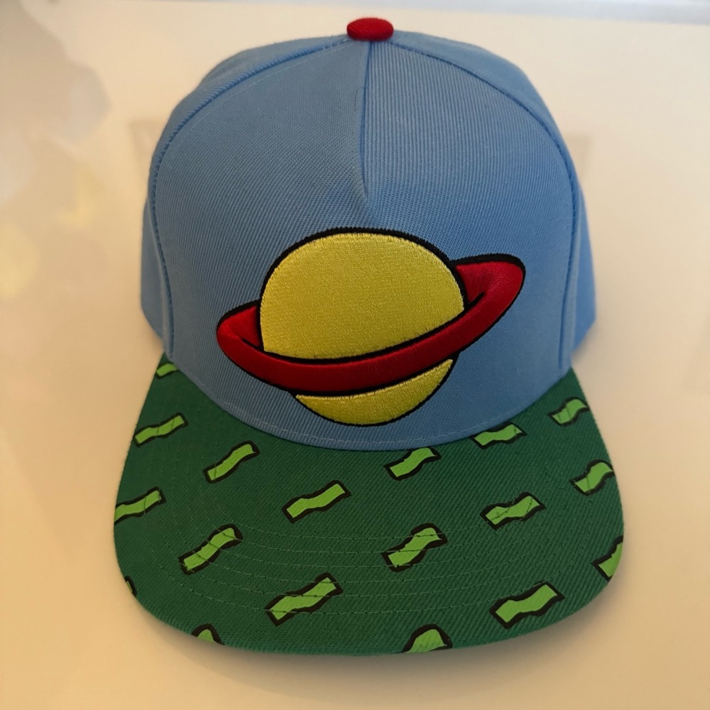 Rugrats Chuckie Hat Cap Adult Mens Snapback Nickelodeon TV Show Retro 90s Saturn
